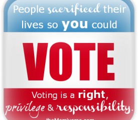 Vote! – Exercise your right, privilege and responsibility