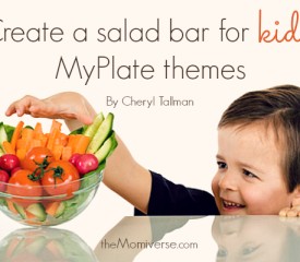 Create a salad bar for kids: MyPlate themes
