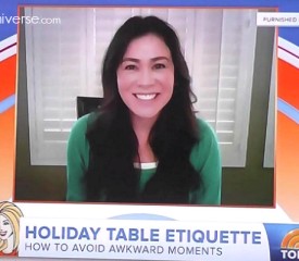 Etiquette around the holiday table {Video}