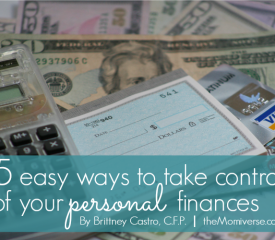 5 Easy ways to take control of your personal finances