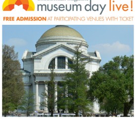 Free admission to participating museums on #MuseumDayLive!