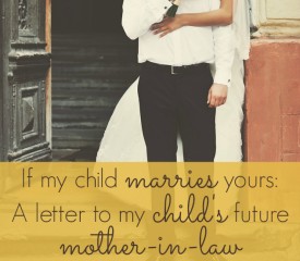 If my child marries yours…
