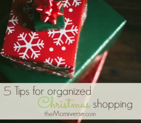 5 Tips for organized Christmas shopping