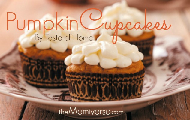 Pumpkin cupcakes {Taste of Home}