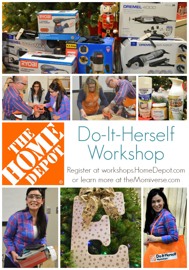 Home Depot Do-It-Herself workshop #DIHWorkshops | The Momiverse | DIY monogram craft