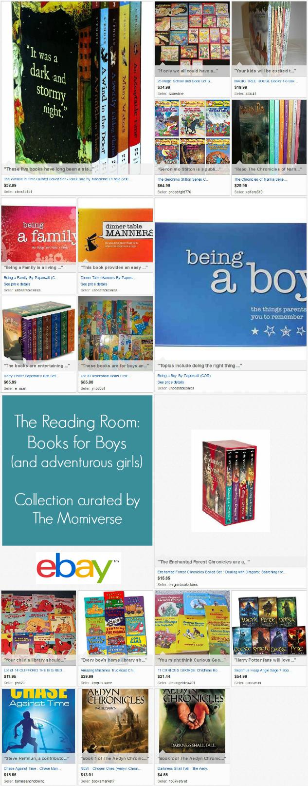 The Reading Room- Books for Boys | eBay Collection curated by The Momiverse | Gift Guide