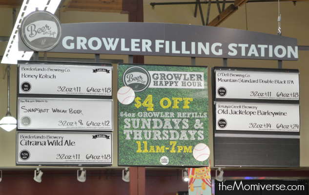 Beer and tap at Whole Food Market | Growler Filling Station | The Momiverse