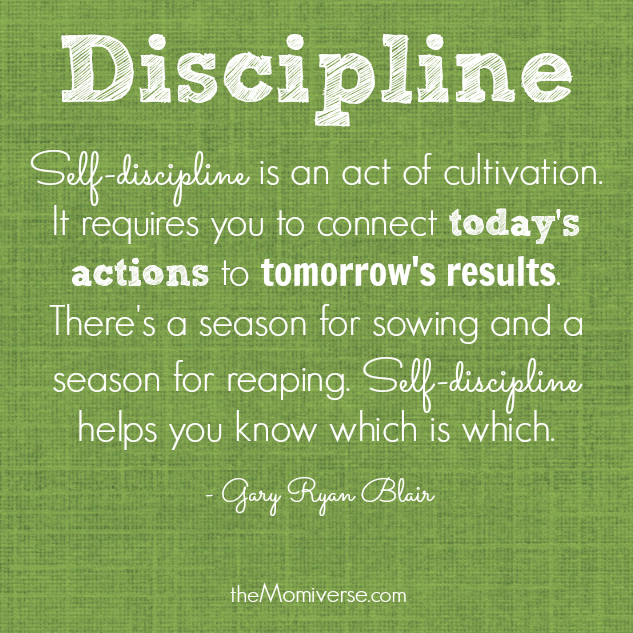 Discipline - Quote by Gary Ryan Blair | To raise a disciplined child, be a disciplined parent | The Momiverse 