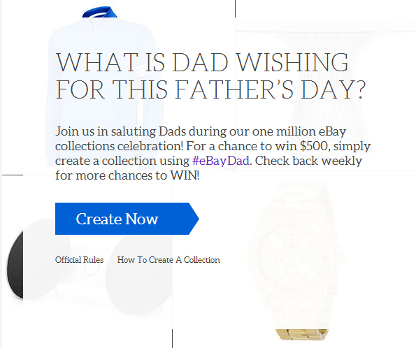 Create an #eBayDad collection for a chance to win $500! | The Momiverse