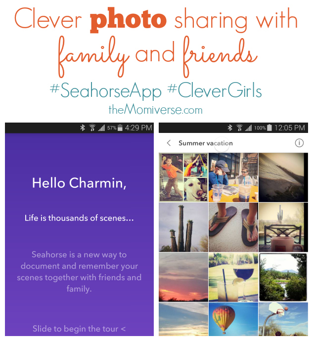Clever photo sharing with family and friends #SeahorseApp #CleverGirls  | The Momiverse