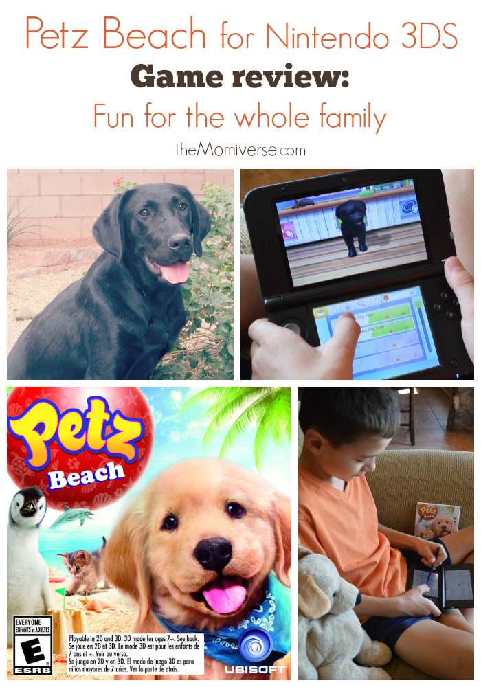 Petz Beach for Nintendo 3DS | Game review | The Momiverse | #PetzBeach #CleverGirls | Ubisoft